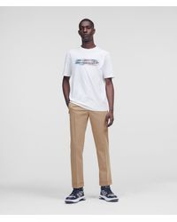 Karl Lagerfeld Tailored Cargo Trousers - White