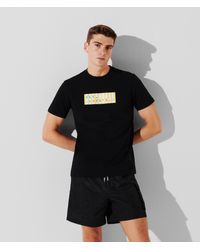 Karl Lagerfeld - Stripe Karl Logo Beach T-shirt - Lyst