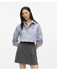 KARL LAGERFELD - Ikon Checked Shirt - Lyst