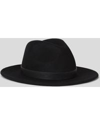 Karl Lagerfeld - K/signature Fan Fedora Hat - Lyst