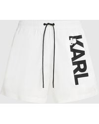 KARL LAGERFELD - Logo Short Boardshorts - Lyst