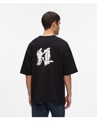 KARL LAGERFELD - Graphic Monogram T-Shirt - Lyst