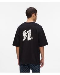 KARL LAGERFELD - Graphic Monogram T-Shirt - Lyst