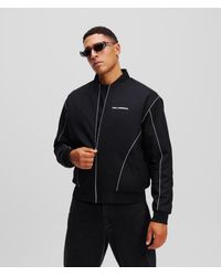 Karl Lagerfeld - Reflektierende, Wendbare Bomberjacke, Mann, Größe - Lyst