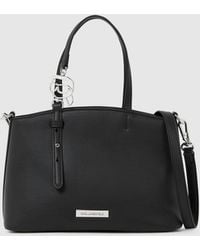 KARL LAGERFELD - Ikon Smooth Small Tote Bag - Lyst