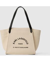 KARL LAGERFELD - Rue St-Guillaume Winged Tote Bag - Lyst