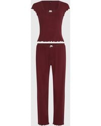 KARL LAGERFELD - Autograph Pointelle Pajama Set - Lyst