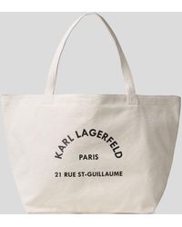 Karl Lagerfeld - Rue St-guillaume Canvas Tote Bag - Lyst