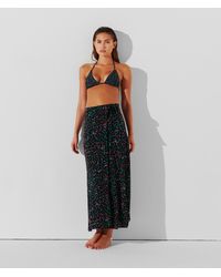 Karl Lagerfeld - Geometric Print Beach Wrap Skirt - Lyst