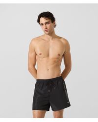 KARL LAGERFELD - Ikon Metallic Boardshorts - Lyst