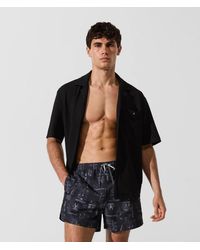KARL LAGERFELD - Textured Beachwear Shirt - Lyst