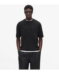 KARL LAGERFELD - Monogram Short-Sleeved Sweater - Lyst