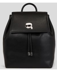 Karl Lagerfeld - Ikonik Pin Leather Backpack - Lyst