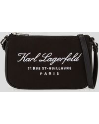 Karl Lagerfeld - Hotel Karl Canvas Pouch - Lyst