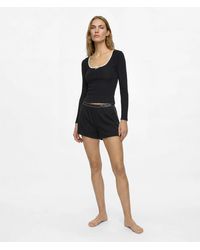 KARL LAGERFELD - Long-Sleeved Pajama Top And Shorts Gift Set - Lyst