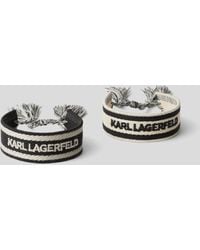 Karl Lagerfeld - K/essential Woven Bracelet – 2 Pack - Lyst