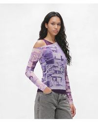 KL Jeans - Cityscape Mesh Top - Lyst
