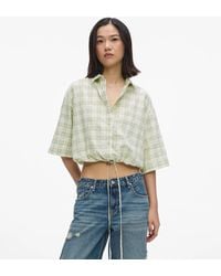 KL Jeans - Boxy Checked Blouse - Lyst