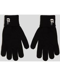 Karl Lagerfeld - K/ikonik Knitted Gloves - Lyst