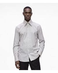 KARL LAGERFELD - Modern-Fit High-Stand Collar Shirt - Lyst