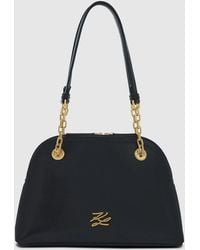 KARL LAGERFELD - K/Autograph Medium Bowling Bag - Lyst
