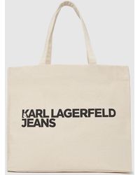 KL Jeans - Logo Canvas Shopper - Lyst