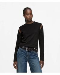 KL Jeans - Cut-Out Long-Sleeved Top - Lyst