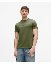 KL Jeans - Slim Striped Logo T-Shirt - Lyst