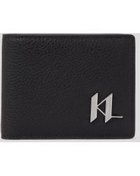 Karl Lagerfeld - K/plak Leather Bifold Wallet - Lyst