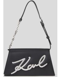 Karl Lagerfeld - K/signature Crystal Shoulder Bag - Lyst