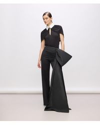 Karl Lagerfeld - Kl Studio Hose Mit Schleifendetail, Damen, Größe - Lyst