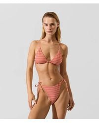KARL LAGERFELD - Ikon Gingham Bikini Bottoms - Lyst