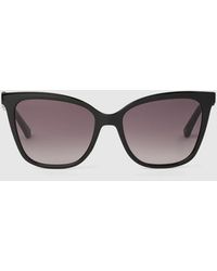 KARL LAGERFELD - Signature Slim Rectangular Sunglasses - Lyst