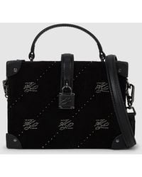KARL LAGERFELD - K/Autograph Padlock Rhinestone Trunk Bag - Lyst