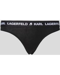 KARL LAGERFELD - Logo Thong - Lyst