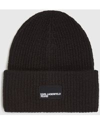 KL Jeans - Logo Patch Long Beanie - Lyst