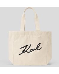 Karl Lagerfeld - K/signature Canvas Shopper - Lyst