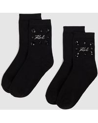 KARL LAGERFELD - Signature Gemstone Socks – 2 Pack - Lyst