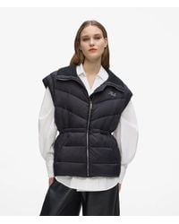 KARL LAGERFELD - Signature Lightweight Padded Gilet - Lyst
