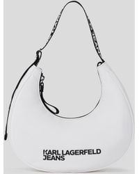 Karl Lagerfeld - Nylon Half-moon Shoulder Bag - Lyst
