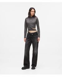 KL Jeans - Jean Décontracté Avec Découpe À La Taille, Femme, Taille - Lyst