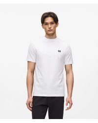 KARL LAGERFELD - T-Shirt Avec Écusson À Logo, Homme, Taille - Lyst
