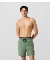 KARL LAGERFELD - Double Waistband Medium Boardshorts - Lyst