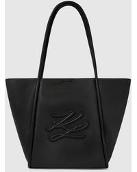 KARL LAGERFELD - K/Autograph Patch Medium Tote Bag - Lyst
