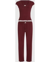 KARL LAGERFELD - Autograph Pointelle Pajama Set - Lyst