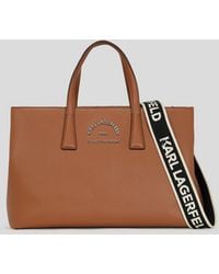 KARL LAGERFELD - Rue St-Guillaume Metal Satchel Bag - Lyst
