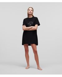 Karl Lagerfeld - K/ikonik T-shirt Pajama Dress - Lyst