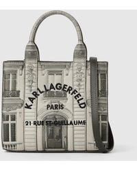 KARL LAGERFELD - Exclusive Maison De Karl Mini Tote Bag, Multicoloured - Lyst