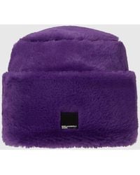 KL Jeans - Fold-Up Faux-Fur Beanie - Lyst