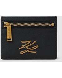 KARL LAGERFELD - K/Autograph Cardholder With Zip - Lyst